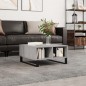 vidaXL Mesa de centro madera de ingeniería gris Sonoma 60x60x30 cm vidaXL Mesa de centro madera de ingeniería gris Sonoma 60x60x30 cm