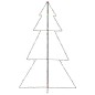 vidaXL Árbol de Navidad 240 luces LED interior y exterior 118x180 cm