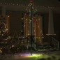 vidaXL Árbol de Navidad 240 luces LED interior y exterior 118x180 cm