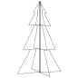 vidaXL Árbol de Navidad 240 luces LED interior y exterior 118x180 cm