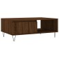 vidaXL Mesa de centro madera de ingeniería roble marrón 90x60x35 cm
