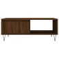 vidaXL Mesa de centro madera de ingeniería roble marrón 90x60x35 cm