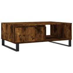 vidaXL Mesa de centro madera de ingeniería roble ahumado 90x60x35 cm