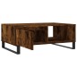 vidaXL Mesa de centro madera de ingeniería roble ahumado 90x60x35 cm