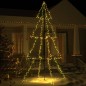 vidaXL Árbol de Navidad 360 luces LED interior y exterior 143x250 cm vidaXL Árbol de Navidad 360 luces LED interior y exterior 143x250 cm