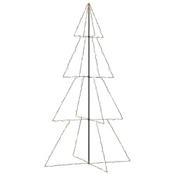 vidaXL Árbol de Navidad 360 luces LED interior y exterior 143x250 cm