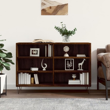 vidaXL Aparador de madera de ingeniería marrón roble 103,5x35x70 cm