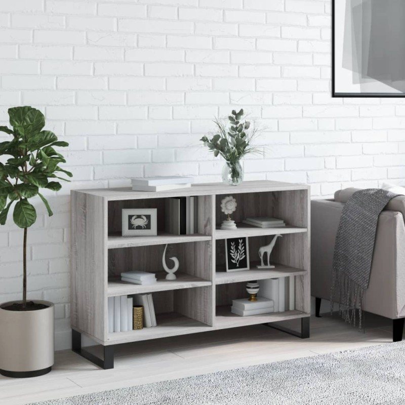 vidaXL Aparador de madera de ingeniería gris Sonoma 103,5x35x70 cm vidaXL Aparador de madera de ingeniería gris Sonoma 103,5x35x70 cm