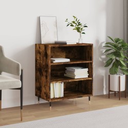vidaXL Aparador madera de ingeniería roble ahumado 57x35x70 cm