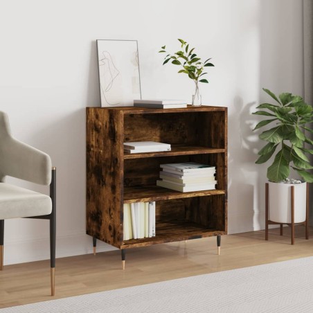 vidaXL Aparador madera de ingeniería roble ahumado 57x35x70 cm