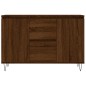 vidaXL Aparador de madera de ingeniería marrón roble 104x35x70 cm