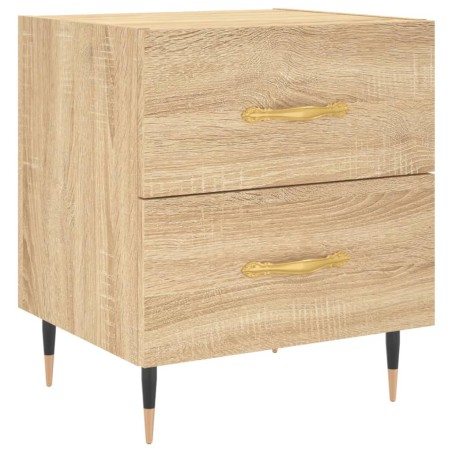 vidaXL Mesita de noche madera de ingeniería roble Sonoma 40x35x47,5 cm