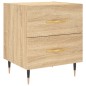 vidaXL Mesita de noche madera de ingeniería roble Sonoma 40x35x47,5 cm