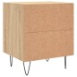 vidaXL Mesita de noche madera de ingeniería roble Sonoma 40x35x47,5 cm vidaXL Mesita de noche madera de ingeniería roble Sonoma 40x35x47,5 cm