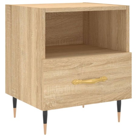 vidaXL Mesita de noche madera de ingeniería roble Sonoma 40x35x47,5 cm
