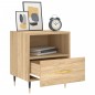vidaXL Mesita de noche madera de ingeniería roble Sonoma 40x35x47,5 cm
