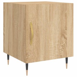 vidaXL Mesita de noche madera de ingeniería roble Sonoma 40x40x50 cm