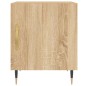 vidaXL Mesita de noche madera de ingeniería roble Sonoma 40x40x50 cm vidaXL Mesita de noche madera de ingeniería roble Sonoma 40x40x50 cm