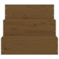 vidaXL Escalera mascotas madera maciza pino marrón miel 40x37,5x35 cm vidaXL Escalera mascotas madera maciza pino marrón miel 40x37,5x35 cm