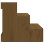 vidaXL Escalera mascotas madera maciza pino marrón miel 40x37,5x35 cm vidaXL Escalera mascotas madera maciza pino marrón miel 40x37,5x35 cm