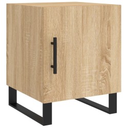 vidaXL Mesita de noche madera de ingeniería roble Sonoma 40x40x50 cm