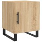 vidaXL Mesita de noche madera de ingeniería roble Sonoma 40x40x50 cm vidaXL Mesita de noche madera de ingeniería roble Sonoma 40x40x50 cm