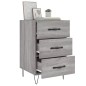 vidaXL Mesita de noche madera de ingeniería gris Sonoma 40x40x66 cm vidaXL Mesita de noche madera de ingeniería gris Sonoma 40x40x66 cm
