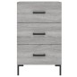 vidaXL Mesita de noche madera de ingeniería gris Sonoma 40x40x66 cm