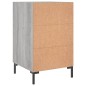 vidaXL Mesita de noche madera de ingeniería gris Sonoma 40x40x66 cm
