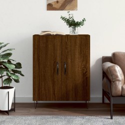 vidaXL Aparador de madera de ingeniería marrón roble 69,5x34x90 cm