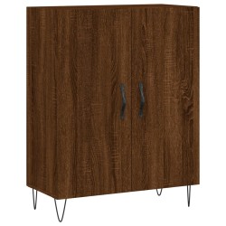 vidaXL Aparador de madera de ingeniería marrón roble 69,5x34x90 cm