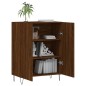 vidaXL Aparador de madera de ingeniería marrón roble 69,5x34x90 cm vidaXL Aparador de madera de ingeniería marrón roble 69,5x34x90 cm