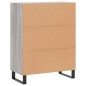 vidaXL Aparador de madera de ingeniería gris Sonoma 69,5x34x90 cm vidaXL Aparador de madera de ingeniería gris Sonoma 69,5x34x90 cm