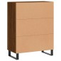 vidaXL Aparador de madera de ingeniería marrón roble 69,5x34x90 cm vidaXL Aparador de madera de ingeniería marrón roble 69,5x34x90 cm