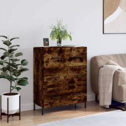 vidaXL Aparador de madera de ingeniería roble ahumado 69,5x34x90 cm