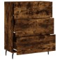 vidaXL Aparador de madera de ingeniería roble ahumado 69,5x34x90 cm vidaXL Aparador de madera de ingeniería roble ahumado 69,5x34x90 cm