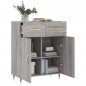 vidaXL Aparador de madera de ingeniería gris Sonoma 69,5x34x90 cm vidaXL Aparador de madera de ingeniería gris Sonoma 69,5x34x90 cm