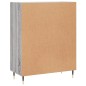 vidaXL Aparador de madera de ingeniería gris Sonoma 69,5x34x90 cm vidaXL Aparador de madera de ingeniería gris Sonoma 69,5x34x90 cm