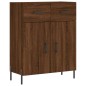 vidaXL Aparador de madera de ingeniería marrón roble 69,5x34x90 cm vidaXL Aparador de madera de ingeniería marrón roble 69,5x34x90 cm
