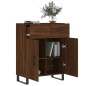 vidaXL Aparador de madera de ingeniería marrón roble 69,5x34x90 cm vidaXL Aparador de madera de ingeniería marrón roble 69,5x34x90 cm