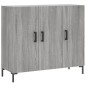 vidaXL Aparador de madera de ingeniería gris Sonoma 90x34x80 cm vidaXL Aparador de madera de ingeniería gris Sonoma 90x34x80 cm