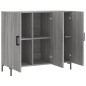 vidaXL Aparador de madera de ingeniería gris Sonoma 90x34x80 cm vidaXL Aparador de madera de ingeniería gris Sonoma 90x34x80 cm
