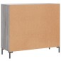 vidaXL Aparador de madera de ingeniería gris Sonoma 90x34x80 cm vidaXL Aparador de madera de ingeniería gris Sonoma 90x34x80 cm