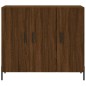vidaXL Aparador de madera de ingeniería marrón roble 90x34x80 cm vidaXL Aparador de madera de ingeniería marrón roble 90x34x80 cm