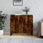 vidaXL Aparador de madera de ingeniería roble ahumado 90x34x80 cm vidaXL Aparador de madera de ingeniería roble ahumado 90x34x80 cm