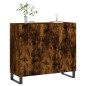 vidaXL Aparador de madera de ingeniería roble ahumado 90x34x80 cm vidaXL Aparador de madera de ingeniería roble ahumado 90x34x80 cm