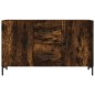 vidaXL Aparador madera de ingeniería roble ahumado 100x36x60 cm vidaXL Aparador madera de ingeniería roble ahumado 100x36x60 cm