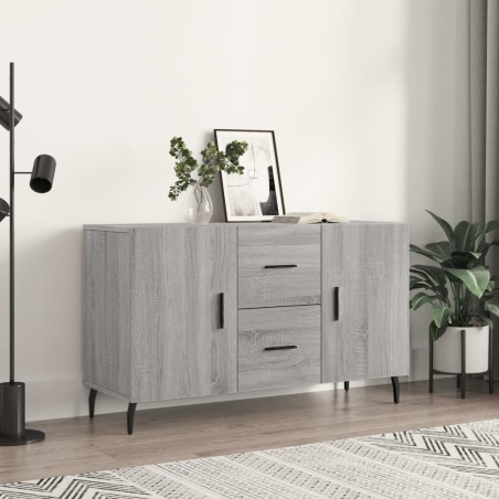 vidaXL Aparador de madera de ingeniería gris Sonoma 100x36x60 cm