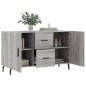 vidaXL Aparador de madera de ingeniería gris Sonoma 100x36x60 cm vidaXL Aparador de madera de ingeniería gris Sonoma 100x36x60 cm