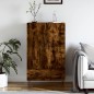 vidaXL Aparador alto madera de ingeniería roble ahumado 69,5x31x115 cm